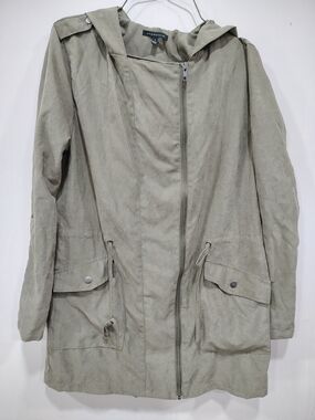 Staccato Women's Light Olive Hooded Parka Jacket
